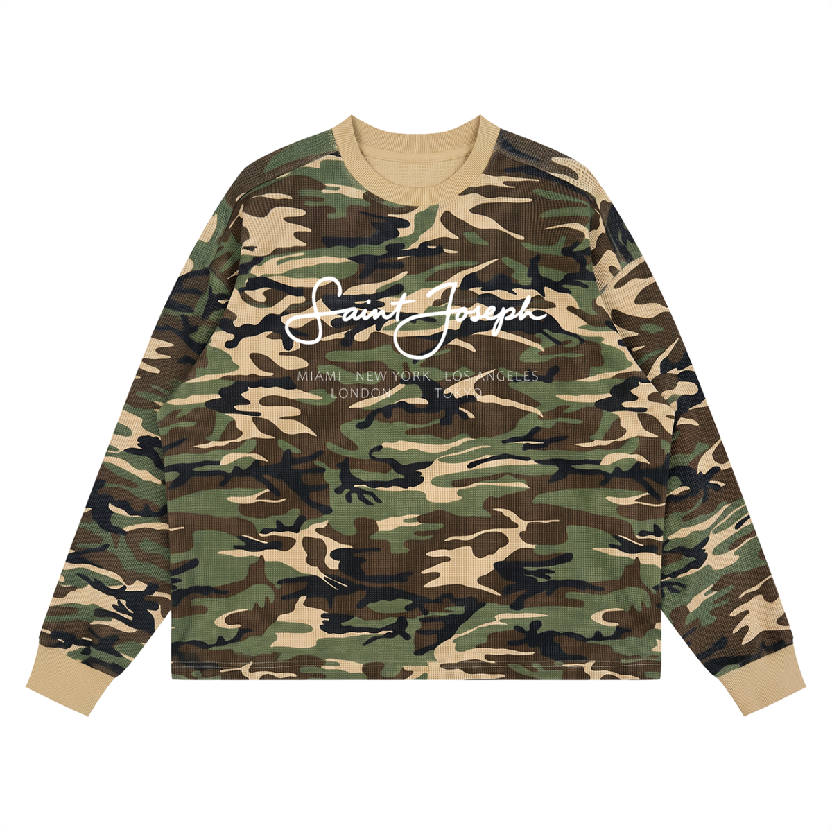 CITY CAMO WAFFLE L/S